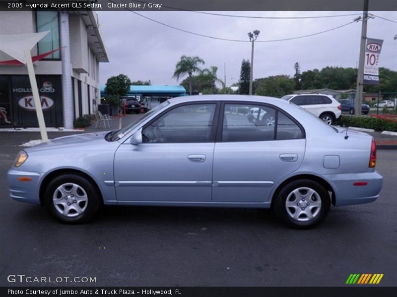 Glacier Blue / Gray 2005 Hyundai Accent GLS Sedan