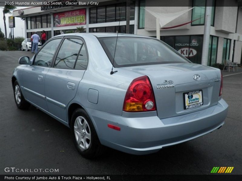 Glacier Blue / Gray 2005 Hyundai Accent GLS Sedan