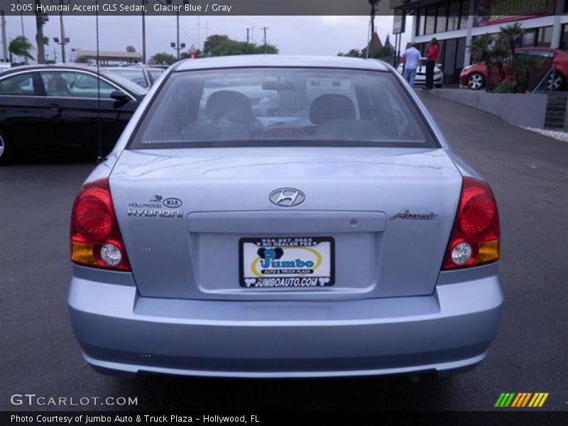 Glacier Blue / Gray 2005 Hyundai Accent GLS Sedan