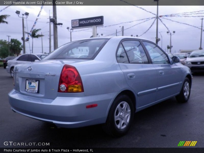 Glacier Blue / Gray 2005 Hyundai Accent GLS Sedan