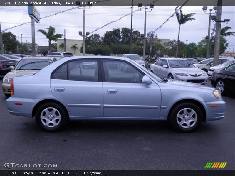 Glacier Blue / Gray 2005 Hyundai Accent GLS Sedan