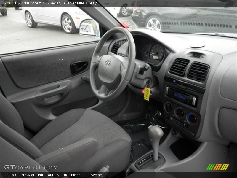 Glacier Blue / Gray 2005 Hyundai Accent GLS Sedan