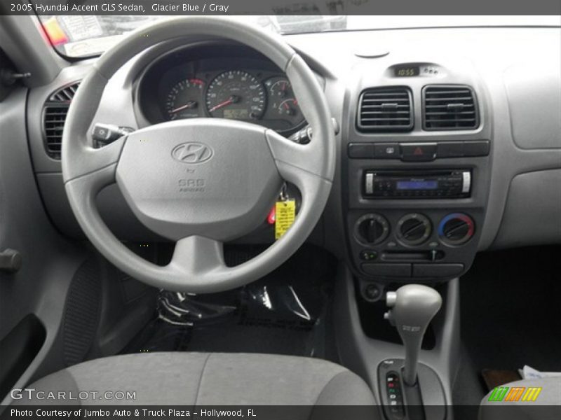 Glacier Blue / Gray 2005 Hyundai Accent GLS Sedan