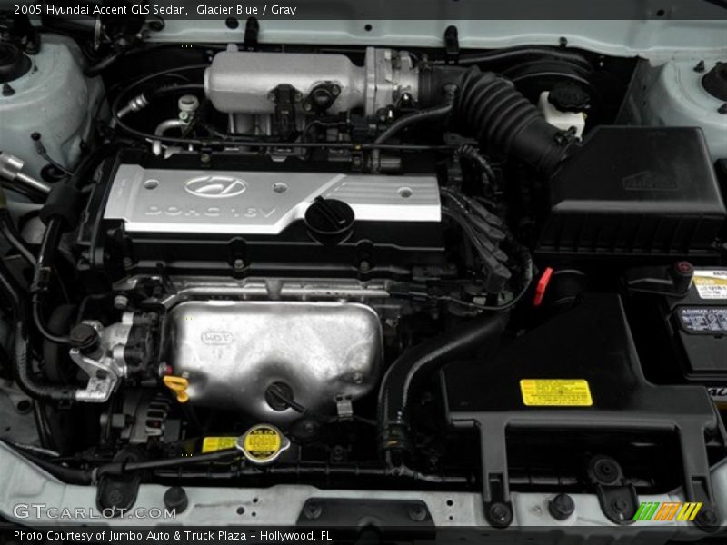 Glacier Blue / Gray 2005 Hyundai Accent GLS Sedan