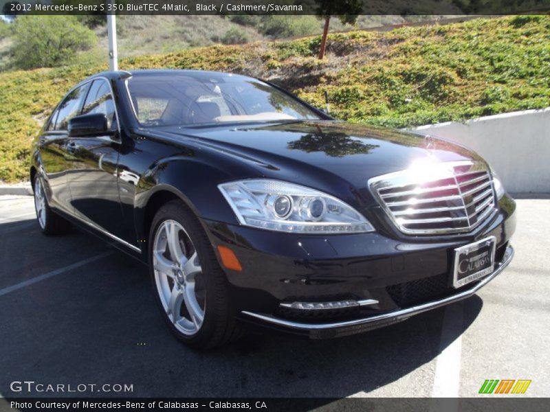 Black / Cashmere/Savanna 2012 Mercedes-Benz S 350 BlueTEC 4Matic