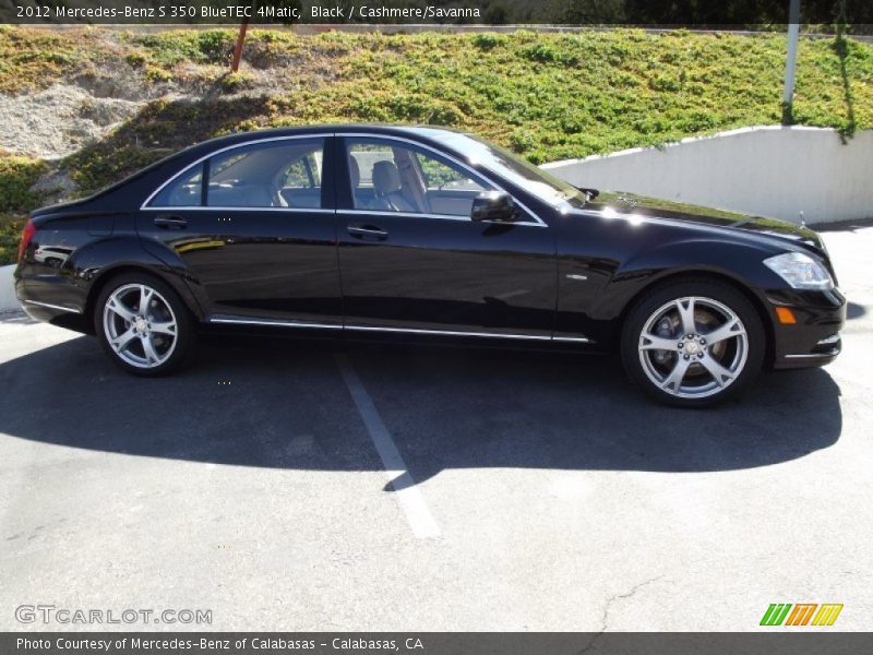 Black / Cashmere/Savanna 2012 Mercedes-Benz S 350 BlueTEC 4Matic