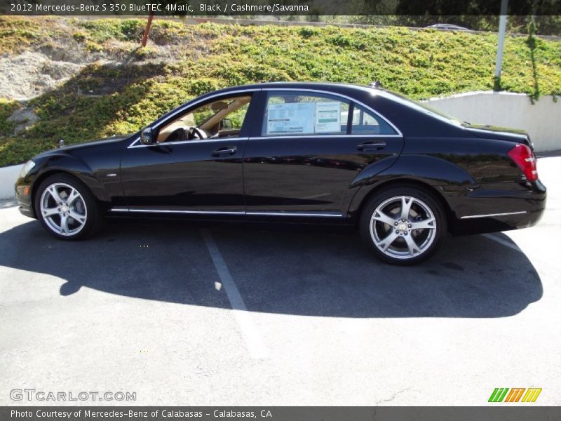 Black / Cashmere/Savanna 2012 Mercedes-Benz S 350 BlueTEC 4Matic
