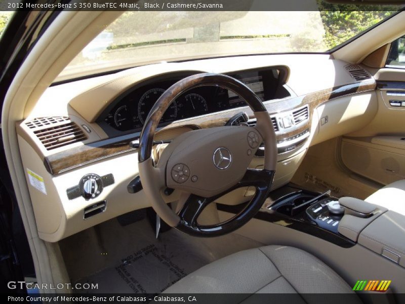 Black / Cashmere/Savanna 2012 Mercedes-Benz S 350 BlueTEC 4Matic