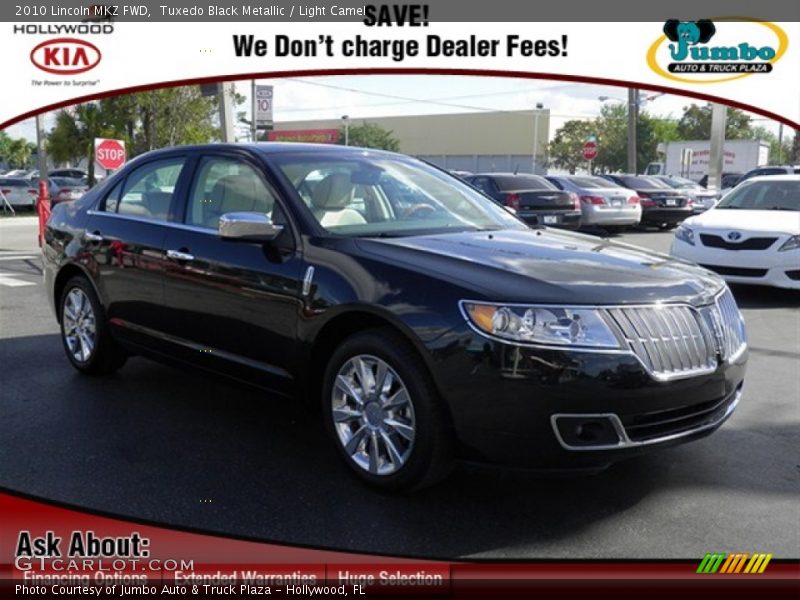 Tuxedo Black Metallic / Light Camel 2010 Lincoln MKZ FWD