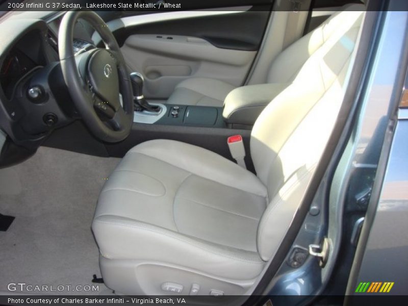 Lakeshore Slate Metallic / Wheat 2009 Infiniti G 37 Sedan
