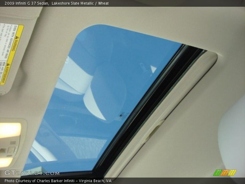 Lakeshore Slate Metallic / Wheat 2009 Infiniti G 37 Sedan