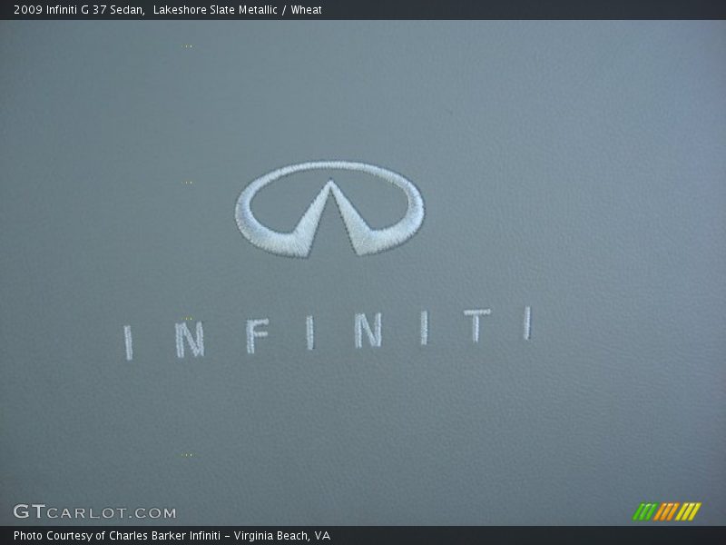 Lakeshore Slate Metallic / Wheat 2009 Infiniti G 37 Sedan