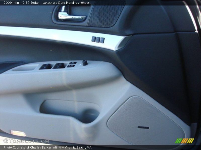 Lakeshore Slate Metallic / Wheat 2009 Infiniti G 37 Sedan