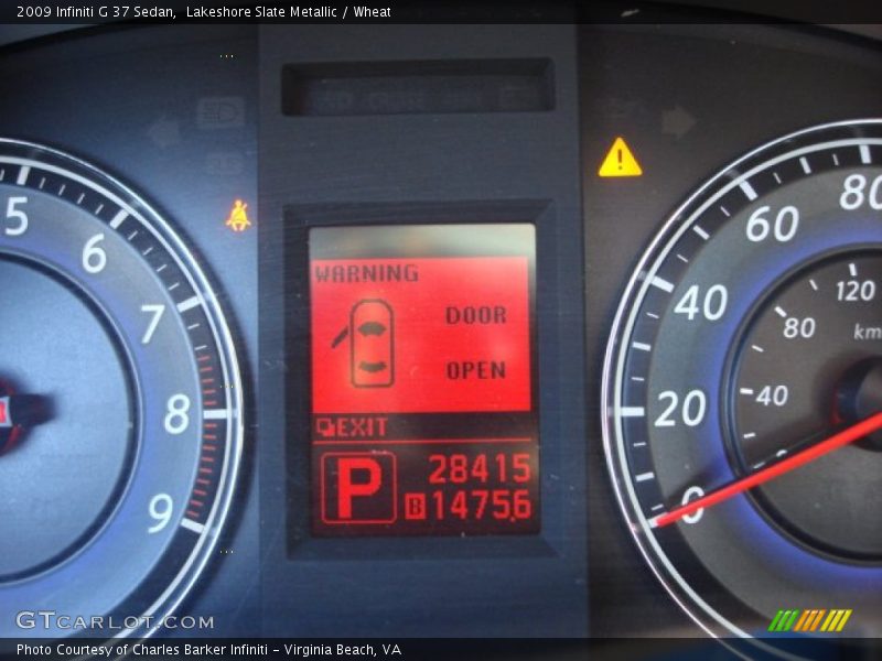 Lakeshore Slate Metallic / Wheat 2009 Infiniti G 37 Sedan