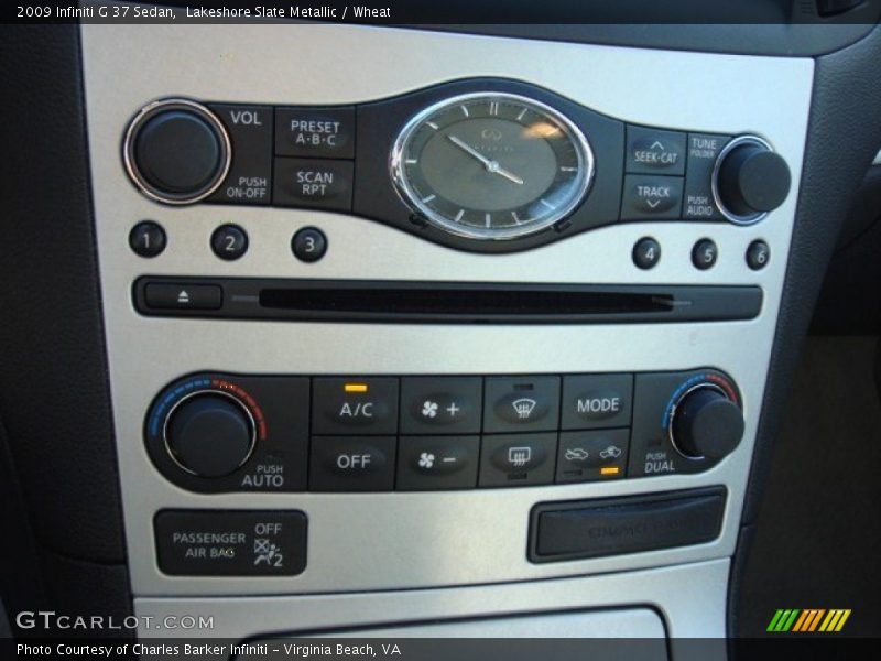 Lakeshore Slate Metallic / Wheat 2009 Infiniti G 37 Sedan