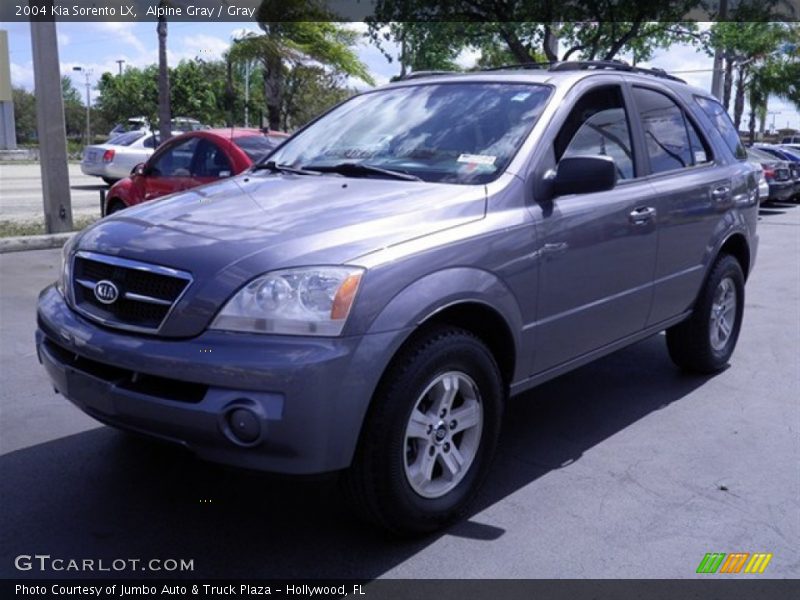 Alpine Gray / Gray 2004 Kia Sorento LX