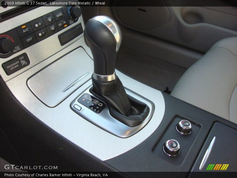 Lakeshore Slate Metallic / Wheat 2009 Infiniti G 37 Sedan