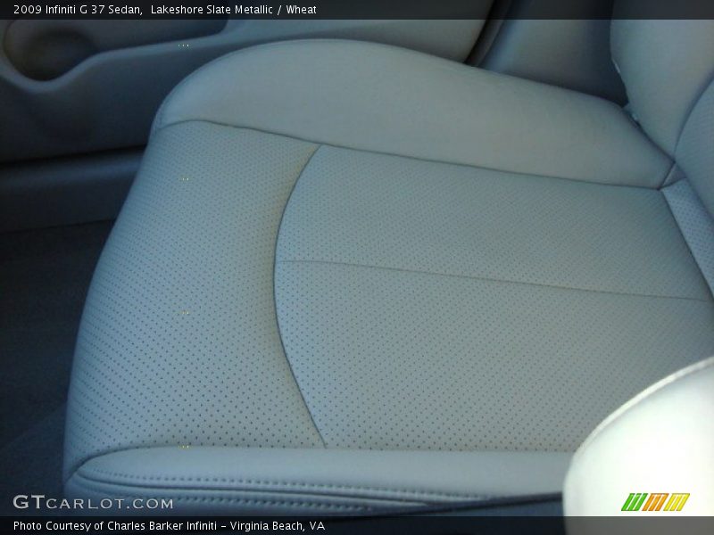 Lakeshore Slate Metallic / Wheat 2009 Infiniti G 37 Sedan