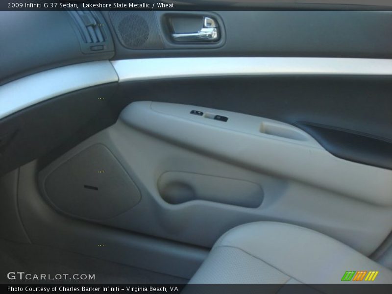 Lakeshore Slate Metallic / Wheat 2009 Infiniti G 37 Sedan