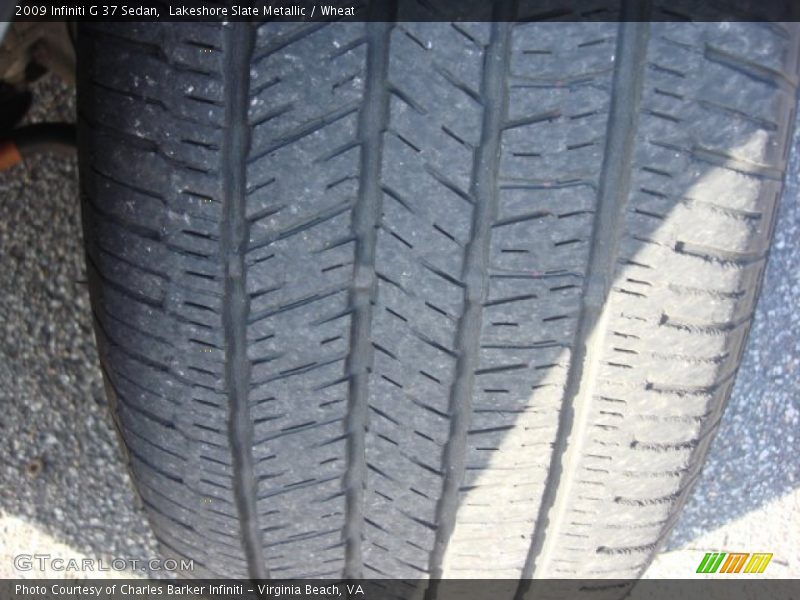 Lakeshore Slate Metallic / Wheat 2009 Infiniti G 37 Sedan