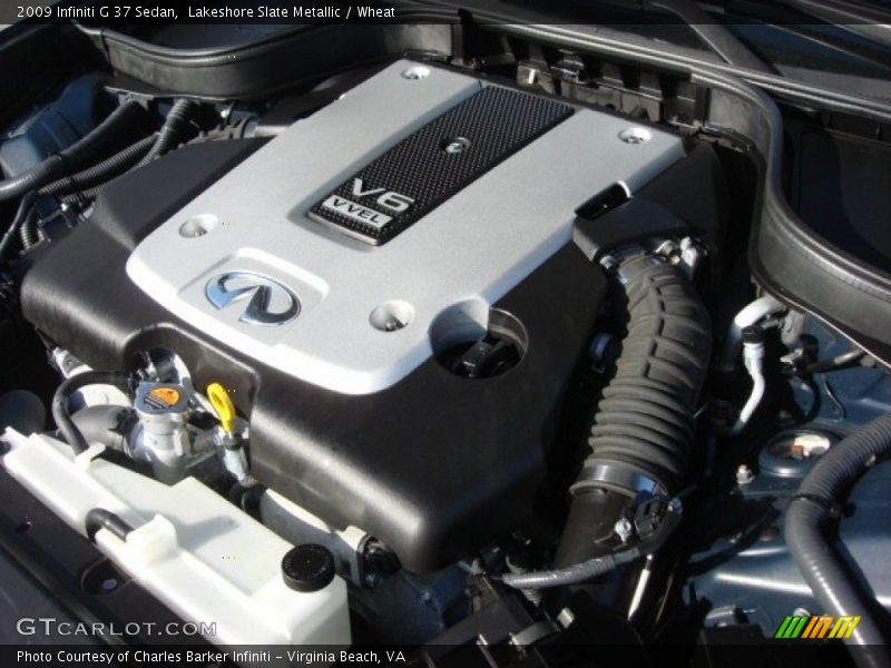 Lakeshore Slate Metallic / Wheat 2009 Infiniti G 37 Sedan