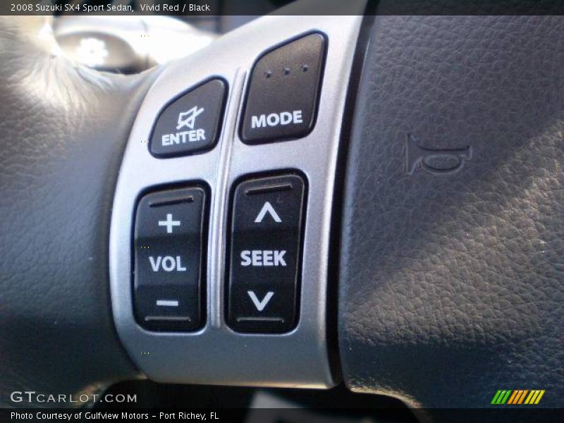 Vivid Red / Black 2008 Suzuki SX4 Sport Sedan