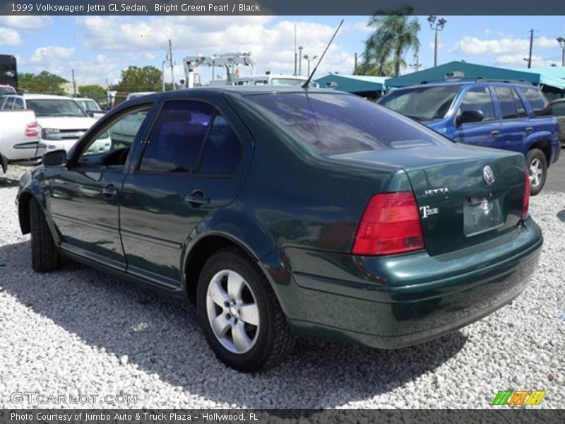 Bright Green Pearl / Black 1999 Volkswagen Jetta GL Sedan