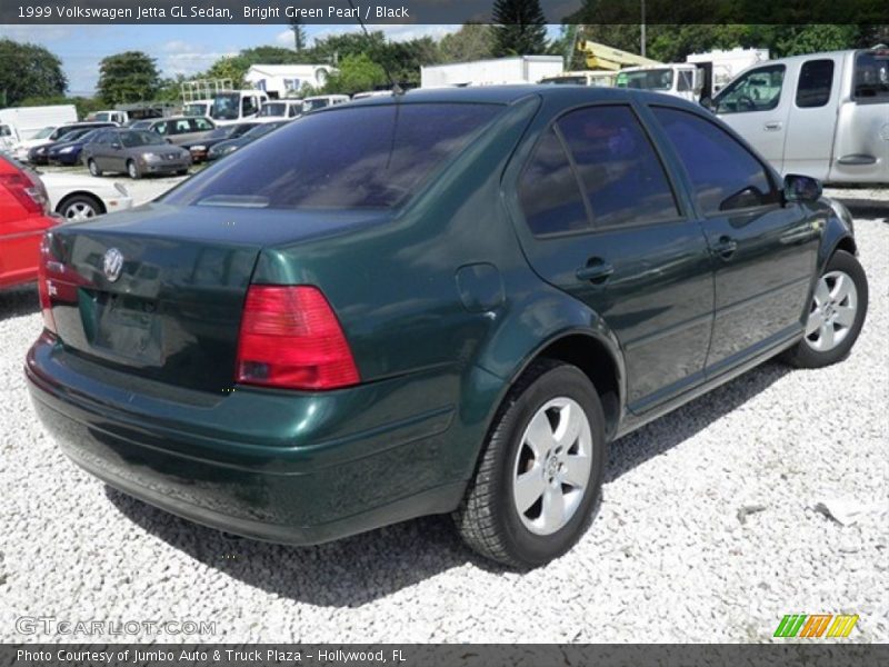 Bright Green Pearl / Black 1999 Volkswagen Jetta GL Sedan