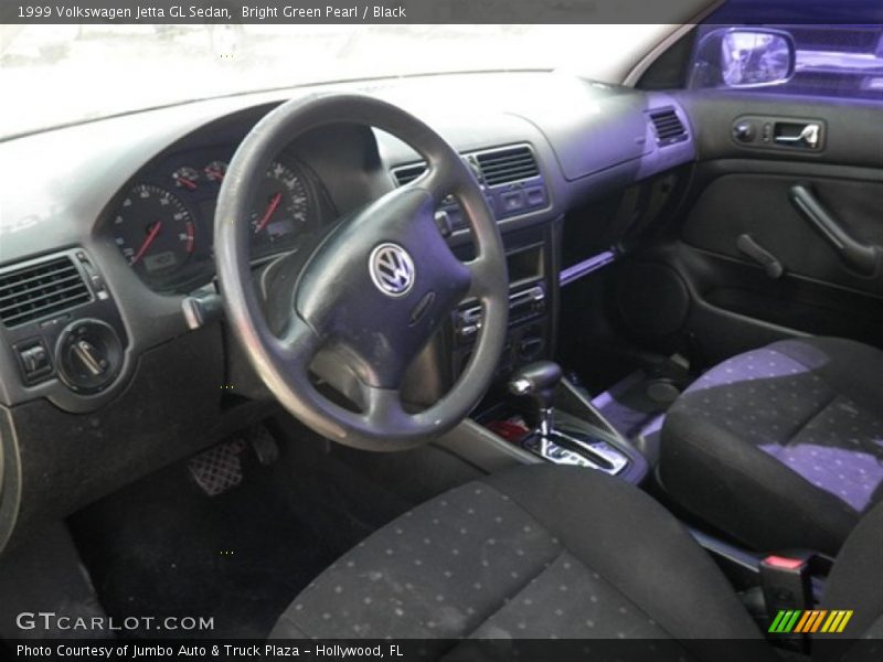 Bright Green Pearl / Black 1999 Volkswagen Jetta GL Sedan