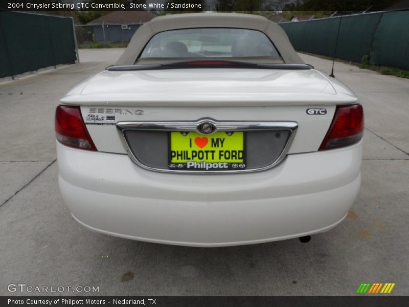 Stone White / Sandstone 2004 Chrysler Sebring GTC Convertible