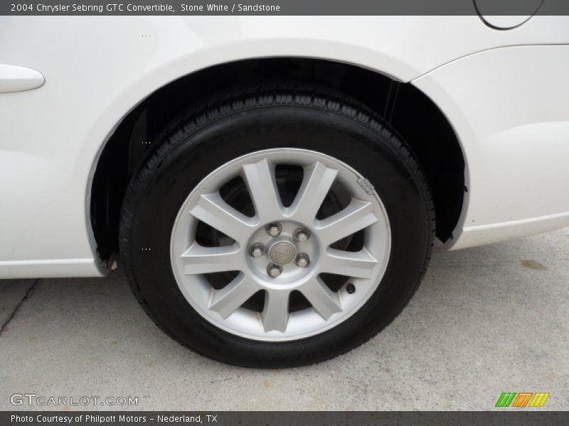 Stone White / Sandstone 2004 Chrysler Sebring GTC Convertible