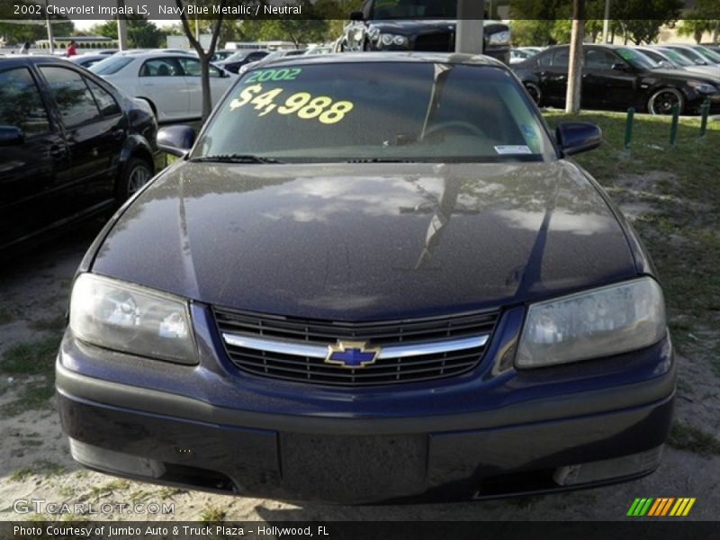 Navy Blue Metallic / Neutral 2002 Chevrolet Impala LS