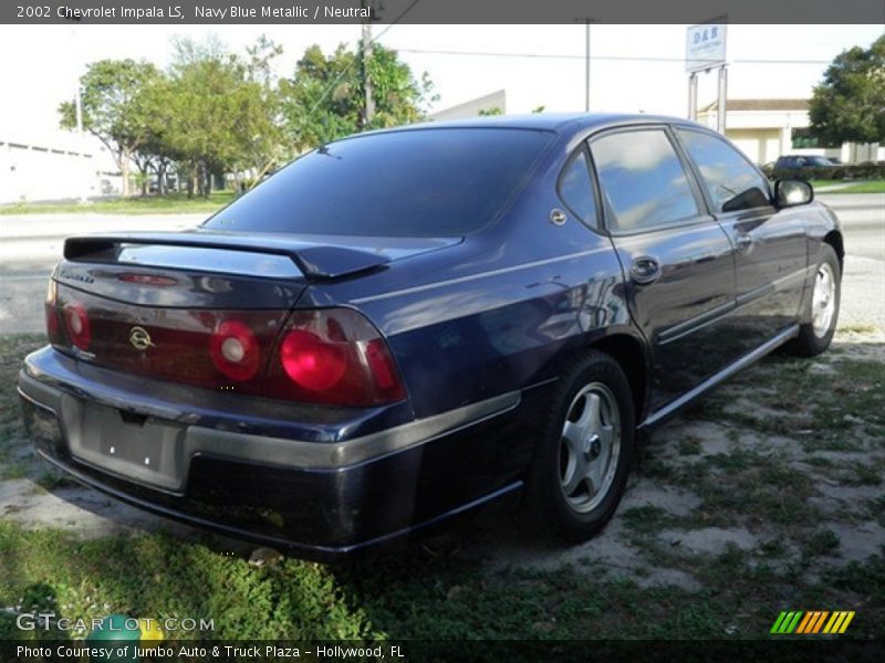 Navy Blue Metallic / Neutral 2002 Chevrolet Impala LS