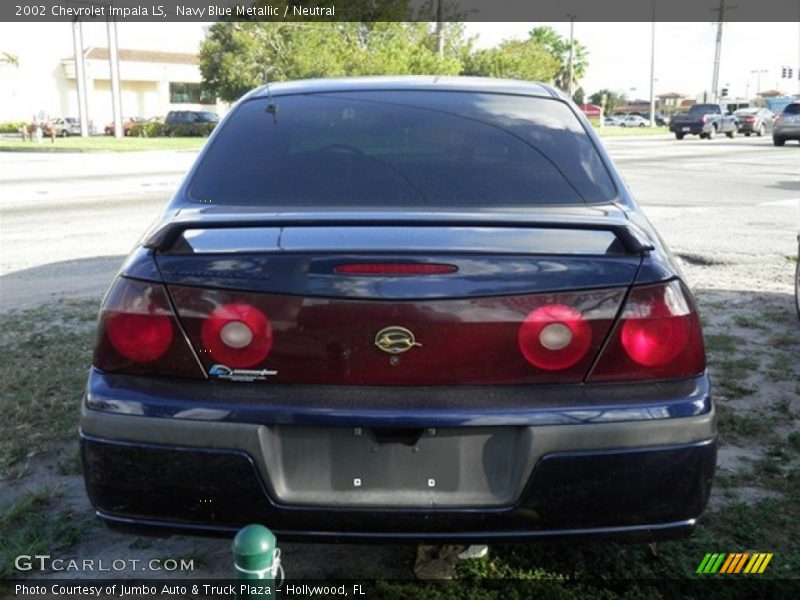 Navy Blue Metallic / Neutral 2002 Chevrolet Impala LS