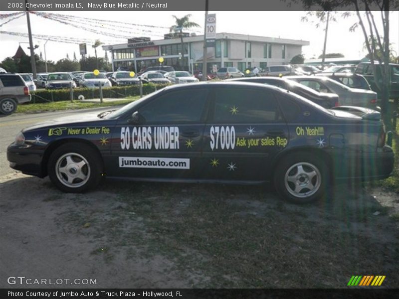 Navy Blue Metallic / Neutral 2002 Chevrolet Impala LS