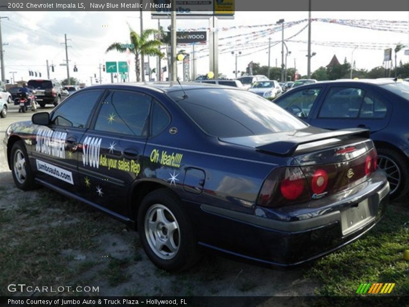 Navy Blue Metallic / Neutral 2002 Chevrolet Impala LS