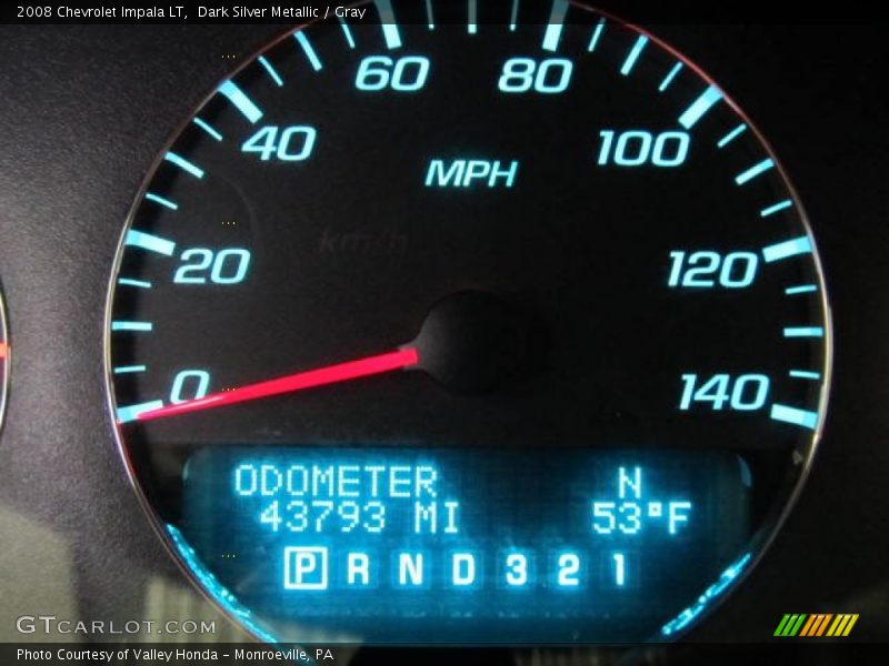 Dark Silver Metallic / Gray 2008 Chevrolet Impala LT