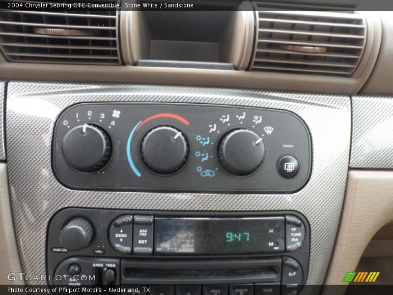 Stone White / Sandstone 2004 Chrysler Sebring GTC Convertible