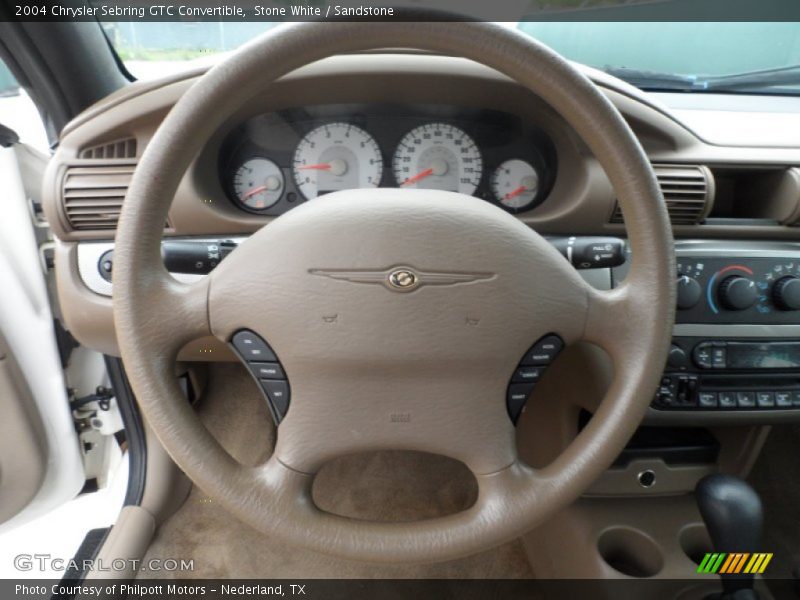 Stone White / Sandstone 2004 Chrysler Sebring GTC Convertible
