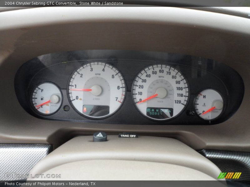 Stone White / Sandstone 2004 Chrysler Sebring GTC Convertible