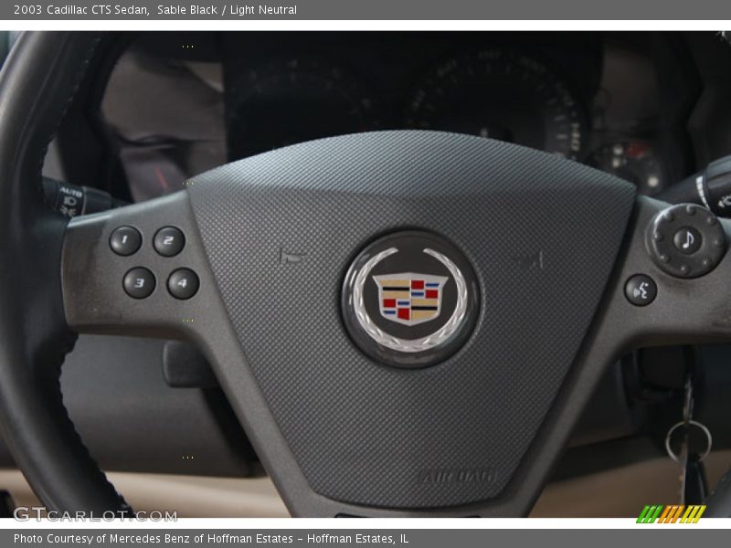 Sable Black / Light Neutral 2003 Cadillac CTS Sedan