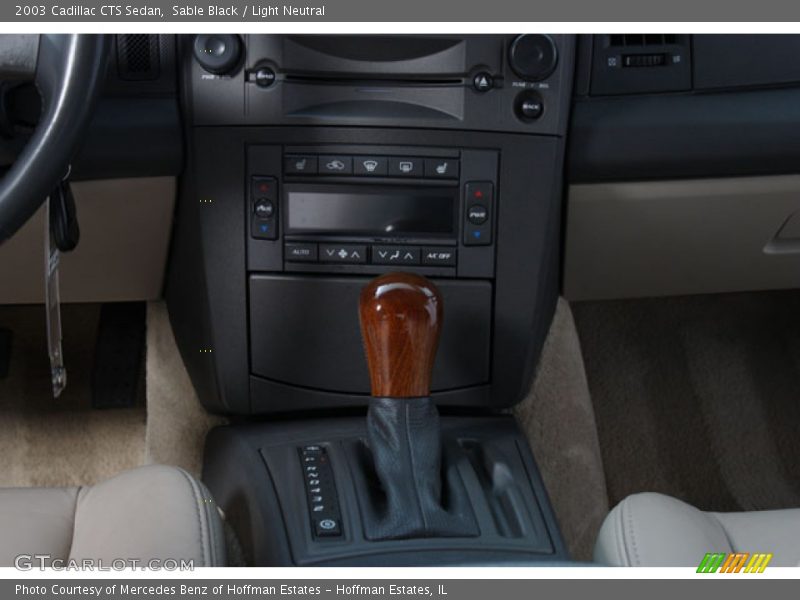 Sable Black / Light Neutral 2003 Cadillac CTS Sedan