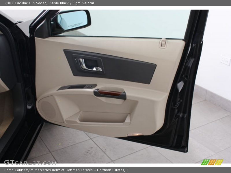 Sable Black / Light Neutral 2003 Cadillac CTS Sedan