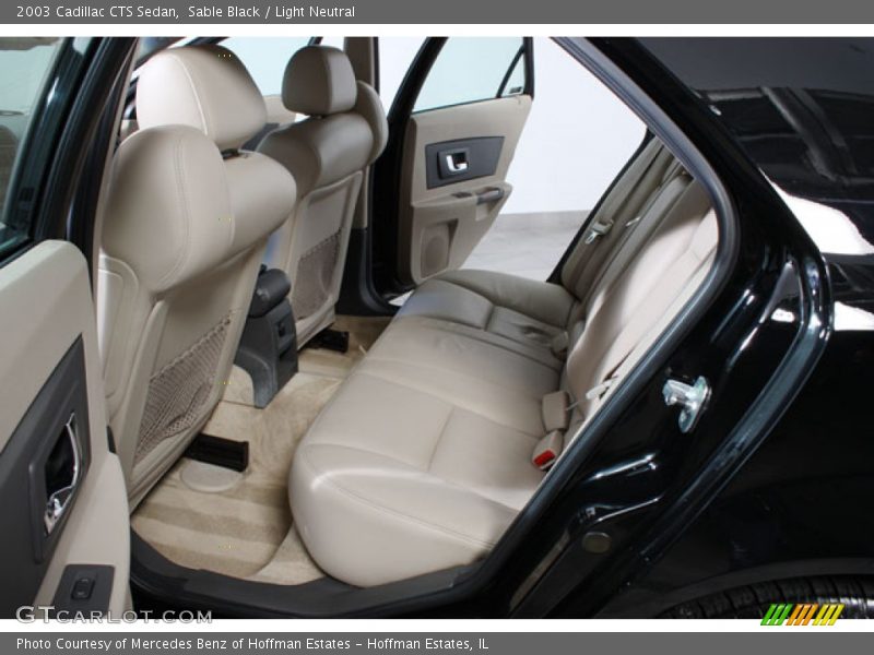 Sable Black / Light Neutral 2003 Cadillac CTS Sedan