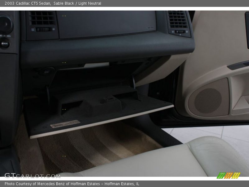 Sable Black / Light Neutral 2003 Cadillac CTS Sedan
