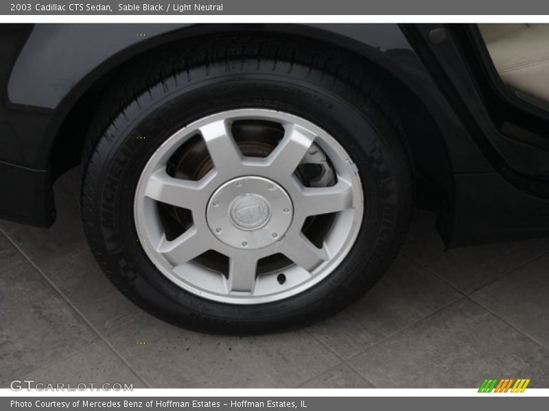 Sable Black / Light Neutral 2003 Cadillac CTS Sedan