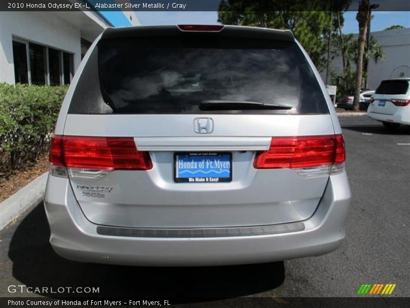 Alabaster Silver Metallic / Gray 2010 Honda Odyssey EX-L