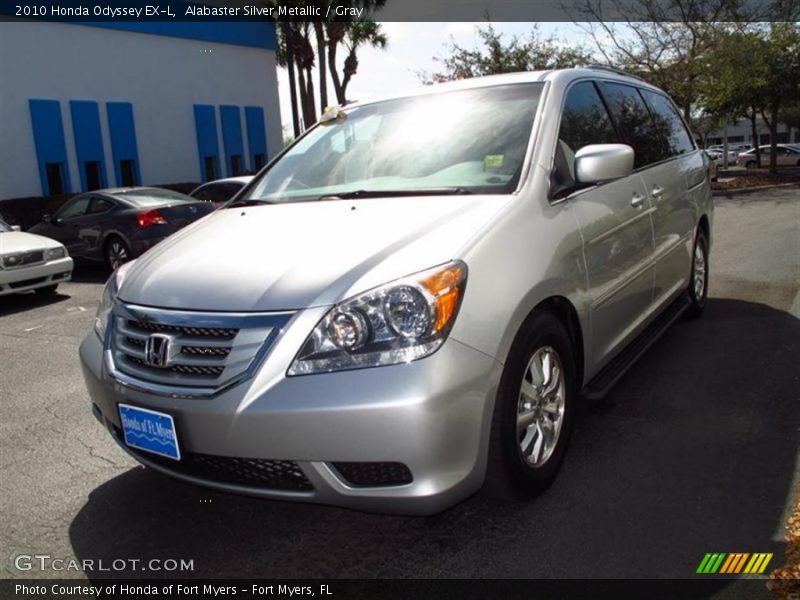 Alabaster Silver Metallic / Gray 2010 Honda Odyssey EX-L