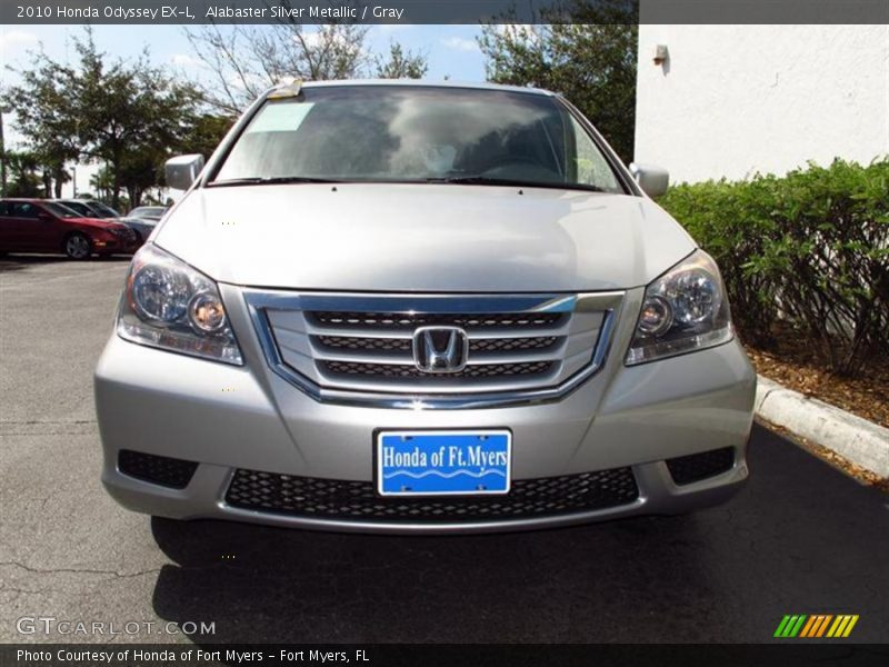 Alabaster Silver Metallic / Gray 2010 Honda Odyssey EX-L