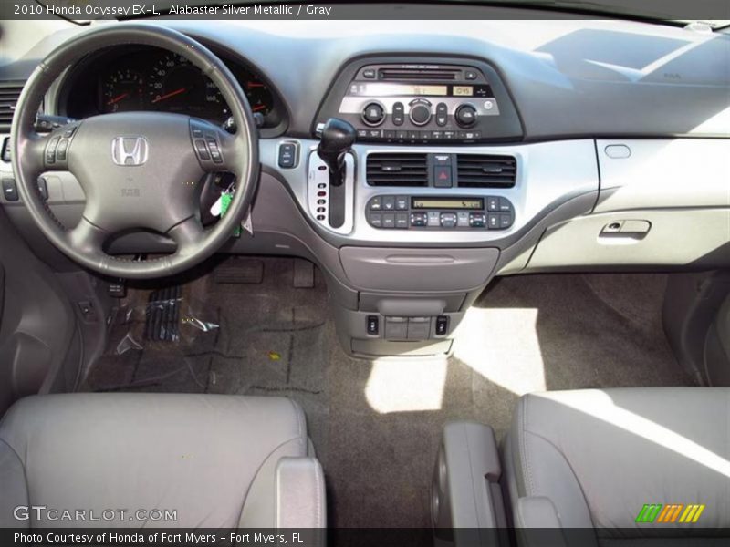 Alabaster Silver Metallic / Gray 2010 Honda Odyssey EX-L